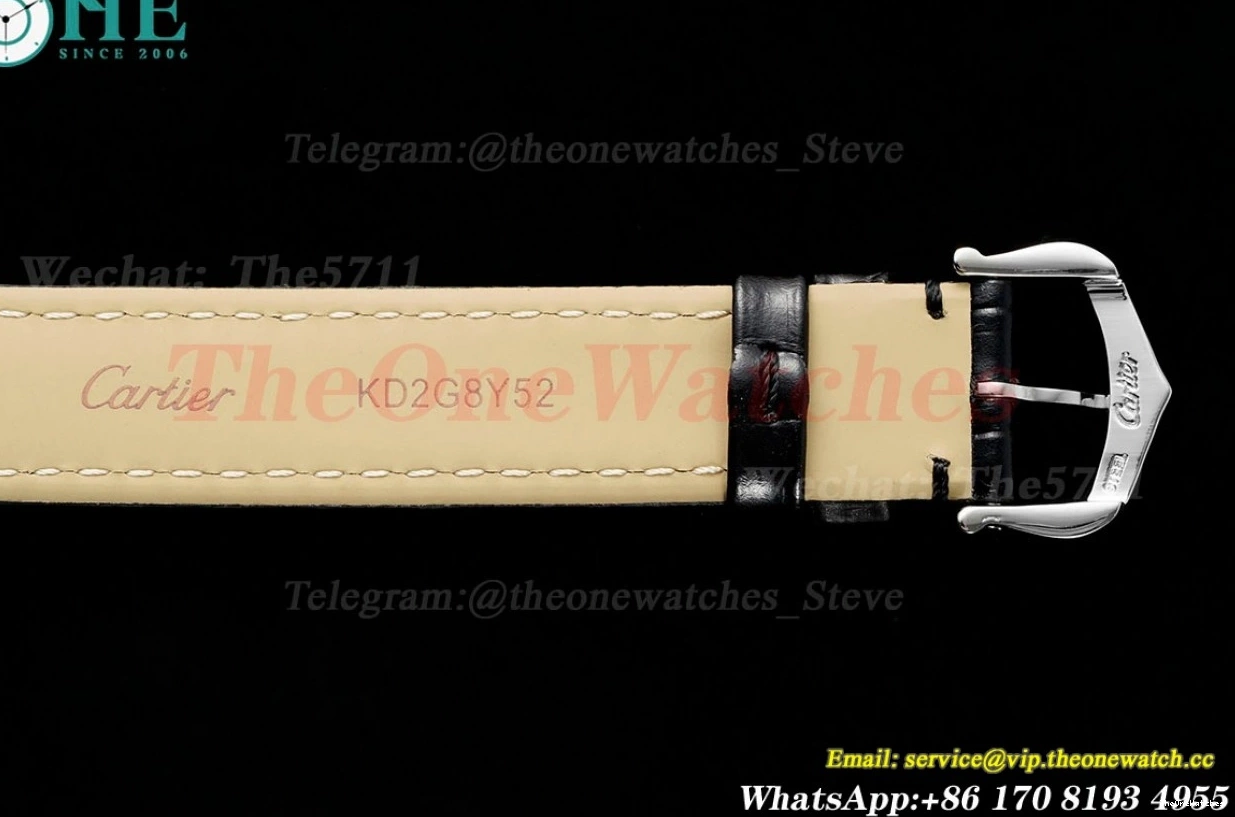 28mm SS Cartier Bleu De AF White Ballon LE Quartz Dia 1223